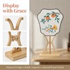 Bamboo Fan Display Stand, Sturdy Holder for Chinese Tuan Shan,