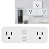 Power Strip WiFi BLE Remote Control Dual Sockets Receptacle 10A