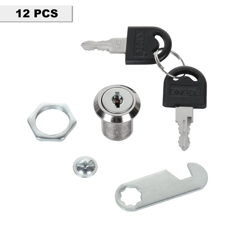 JMIATRY 12 Pack Security Cam Lock, 20mm Security Mailbox Locks