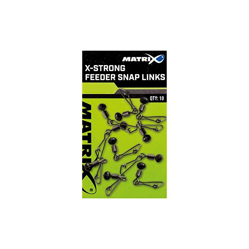 Fox Matrix X-Strong Feeder Snap Left Size 10
