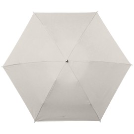 Moonbat 10999-02 Women's Folding Umbrella, UM Feel Dot Pigment & Piping, Parasol, Folding Umbrella, For Both Heat Blocking, Light Blocking, Rain or Shine, Beige, Rib Length: Approx. 19.7 inches (50