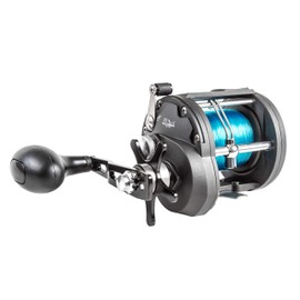 FLADEN Fishing - WARBIRD 4000-1 Ball Bearing Sea Multiplier Reel with Level Wind Star Drag and Line on [11-454000]