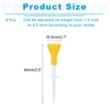 PATIKIL Golf Tee, 5 Pack Adjustable Height Plastic Golf Tees