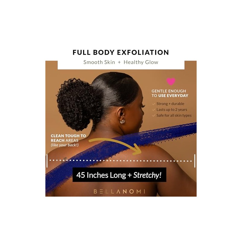 Bellanomi Esponja Exfoliante Africana Red Auténtica Origen Ético Nigeria 114