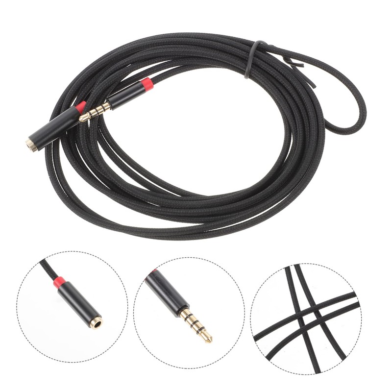 Gatuida 4pcs -Resistant 3.5mm Audio Cable Headphones Earphones Cable Extender