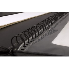 Picturesque Artist Presentation Case - Soft Padded Leather Multi-Ring Durable Travel Professional Art Carrying Archival Portfolio with 15 Display Sheets Bonus Pack - 18" x 24"