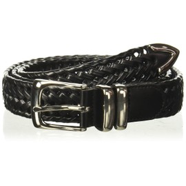 Perry Ellis Men's Big-Tall Portfolio Braided Belt, Black, 48