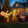 Fayavoo 2 Pcs 5 FT Christmas Inflatables Outdoor Decorations, Funny