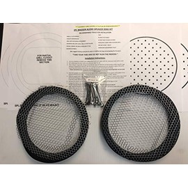 Harley Saddlebag 8" Rear Speaker Rings & Install Kit 1994-2013 SPL Bagger Audio