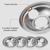 4PCS Chrome Range Drip Pans,Replacemen Electric Stove Drip Pans,Include 2