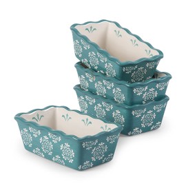 Original Heart Loaf Pan Ceramic Bread Pan, 4pcs Mini Loaf Baking Pans, Mini Loaf Pans for Baking Bread, Nonstick Bread Loaf pan, 6inch Meatloaf Pan, Baking Pans for Kitchen