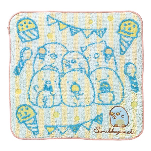 Marushin 6575005100 Hand Towel, Sumikko Gurashi, 10.2 x 10.2 inches