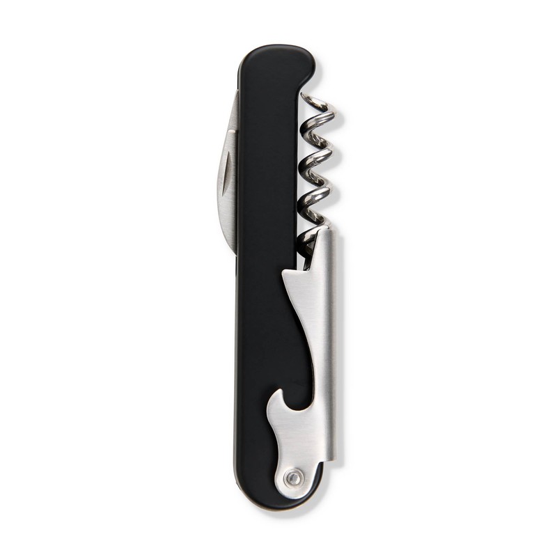HIC Kitchen Bar Soft-Touch Waiter’s Corkscrew, For Natural and Synthetic