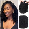 Afro curly Bulk hair:_1b (black)_10 inch