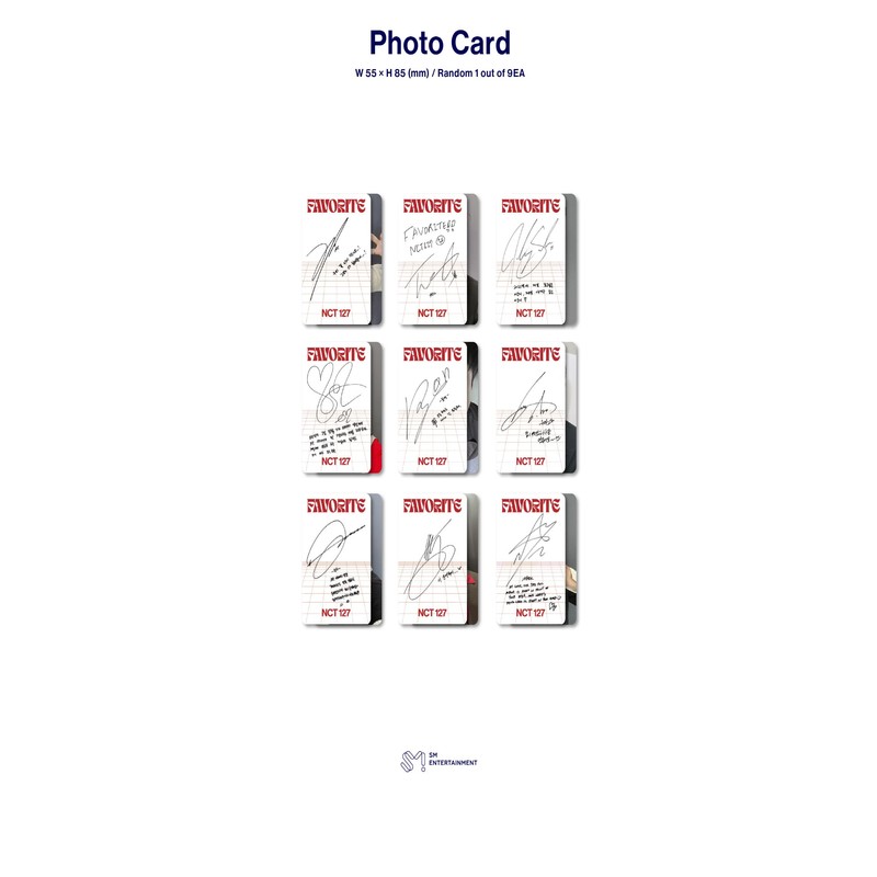 S.M NCT 127 - Favorite (Vol.3 Repackage) Album+Folded Poster+Extra Photocards