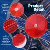 Abnaok 12 Pack Front Reflector Round Reflector for Driveway Fence