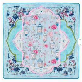Mahjong Mat Velvet Anti Slip Waterproof Quiet Surface Foldable Square Table Cover for American Mahjong FamilySize: 800*800mm, Color: blue light