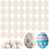 36 Pcs DIY Paper Mache Easter Eggs,3.2"x2.2"Durable Easter Eggs Empty,Cardboard