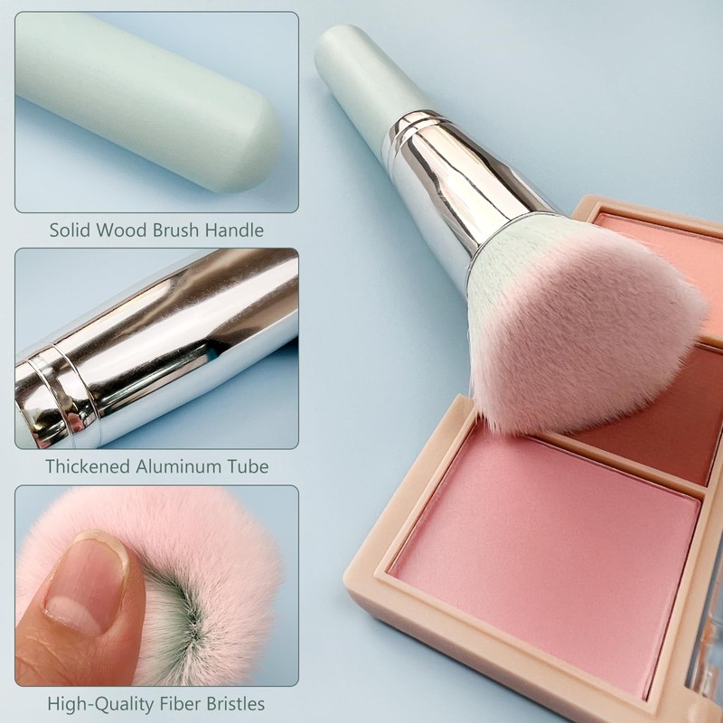Premium Foundation Brush for Liquid Makeup, Flat Top Makeup Brush