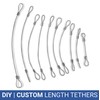 Universal CableTether - Heavy Duty Custom Length Cable Tethers (10