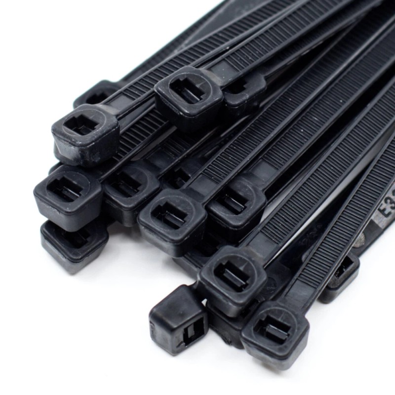 Heyco 14 in. UV Resistant Black Cable Zip Ties 50
