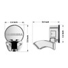 Suction Cup Shower Head Holder Wall Mount - Different Positions