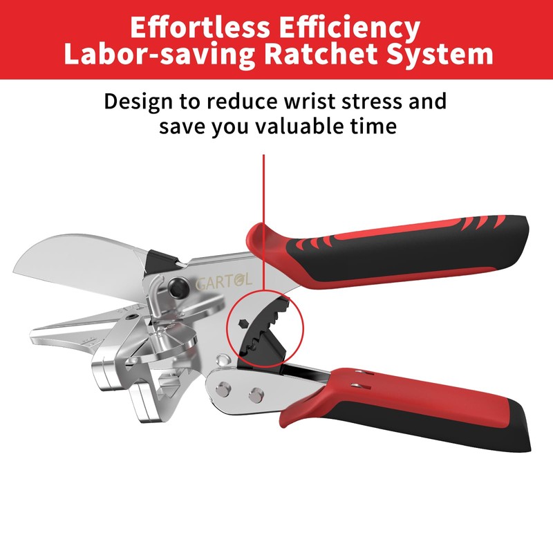 GARTOL Multi Angle Miter Shears Cutter, Multifunctional Trunking Shears For