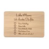 Laser Tattoo – Wooden Breakfast Board with German Engraving "Mama