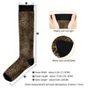 Plaaee Compression Socks for Women & Men Circulation Cheetah Leopard