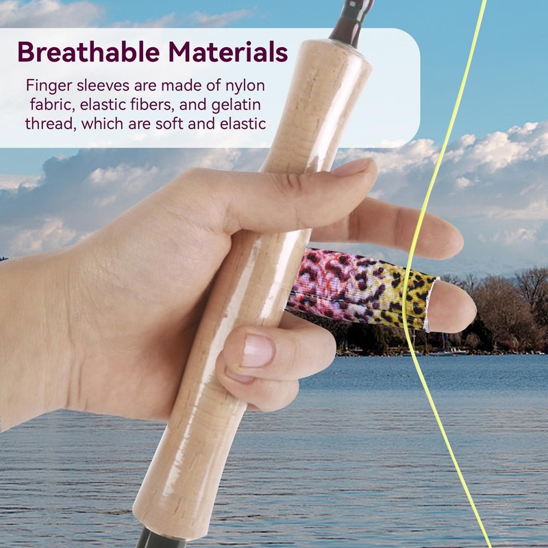 Agatige Fly Fishing Finger Protector, 3pcs Finger Stall Protector Fishing