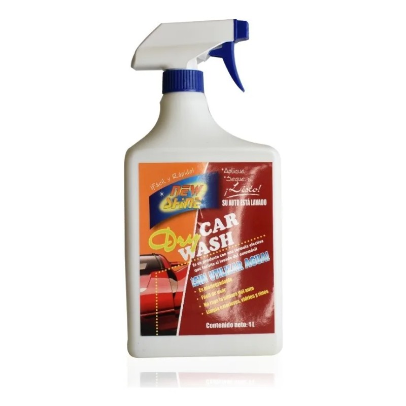 Líquido Limpieza en Seco Carros New Shine 500ml Sin Agua