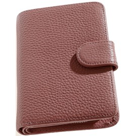 Blue Sincere HW3 Women's Bi-Fold Wallet, Genuine Leather, RFID Skimming, Large Capacity, Holds 15 Cards, Middle Size, Mini Wallet, Compact, Coin Pocket, YKK Zipper,, swany pink