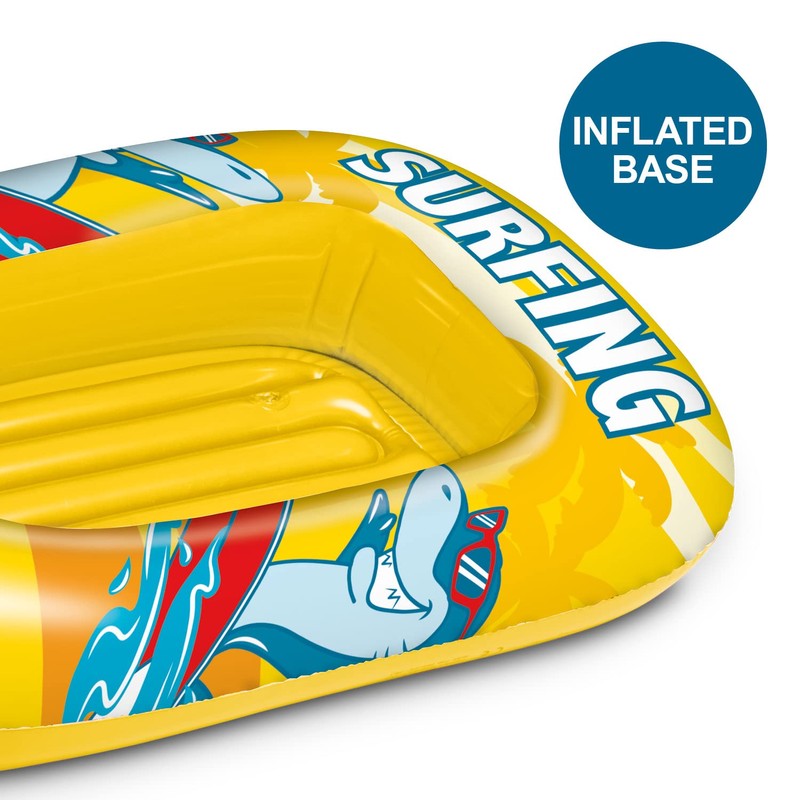 Mondo Toys Surfing Shark Boat - Inflatable Base Dinghy for