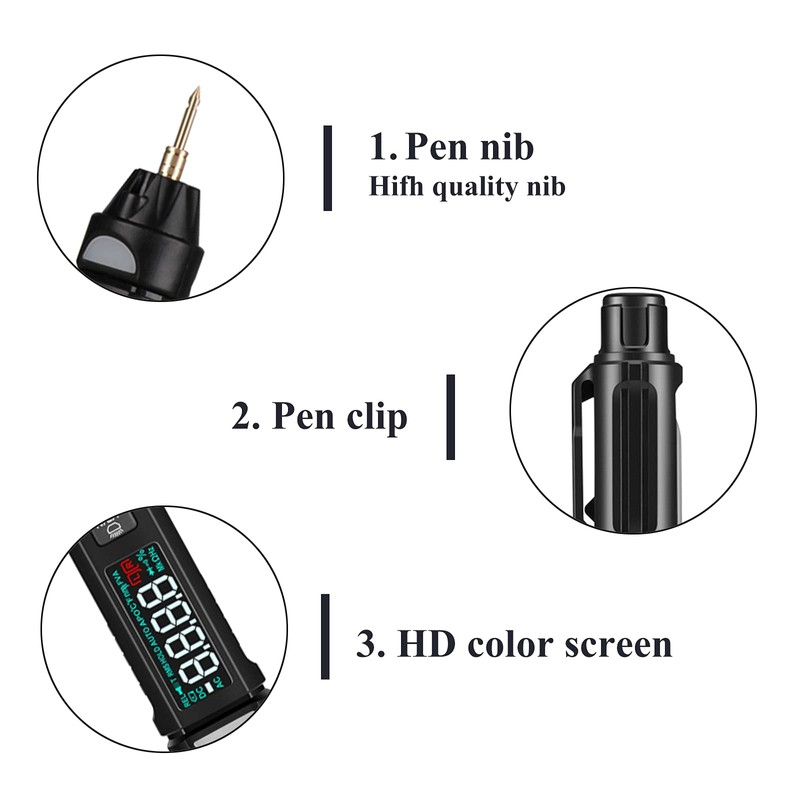 Jadeshay Multimeter,Digital Multimeter Tester 6000 Counts Pen Multimeter Auto AC/DC
