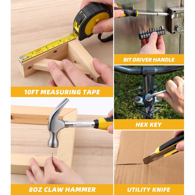 DIFFLIFE 12V Drill Driver Power Tool Combo Kits with Cordless