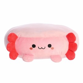 Aurora® Squishy Flapjacks™ Angelo Axolotl™ Stuffed Animal - Perfect for Bringing Comfort to Children - Toys for Bedrooms, Birthday Gifts, and Celebrations - Pink 12 Inches