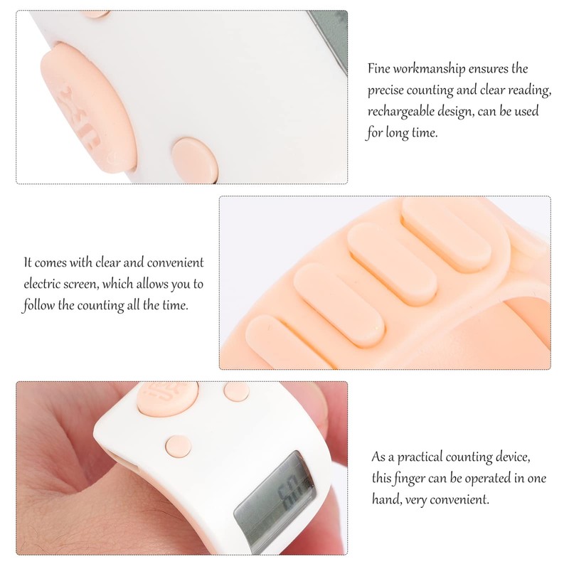 iplusmile Digital Finger Counter LCD Electronic Display Finger Hand Tally