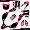 Factory EFX Pink Camo Savage Racing Graphics kit Fits 13-25