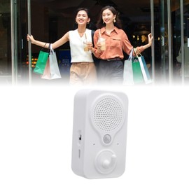 PIR Motion Sensor Door Bell Shop Visitor Alert Dingdong Welcome Alarm Burglar Motion Detector, DIY Recording Function