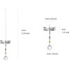 LONGSHENG 2Pcs Dragonfly Rainbow Crystal Suncatchers; Maple leaf Chandelier Crystal