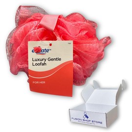 Equate Luxury Gentle Shower- Loofah Sponge for Women, Bath and Shower Use (Pack of 1), Boxed by Fusion Shop Store