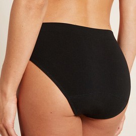 Boody Period Classic Bikini - Light-Moderate, Black / 3XL