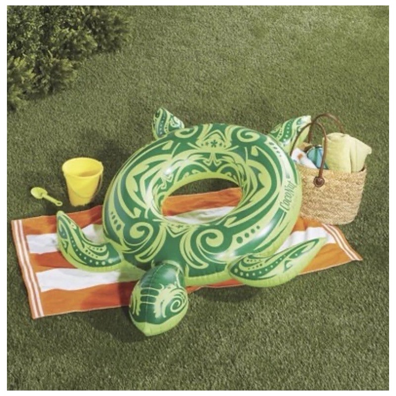 Large Inflatable Pool Float Sea Turtle 64 in. X 57