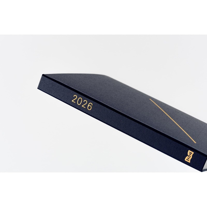 Hobonichi Techo HON A5 2026 - Slash (Navy) (English, January