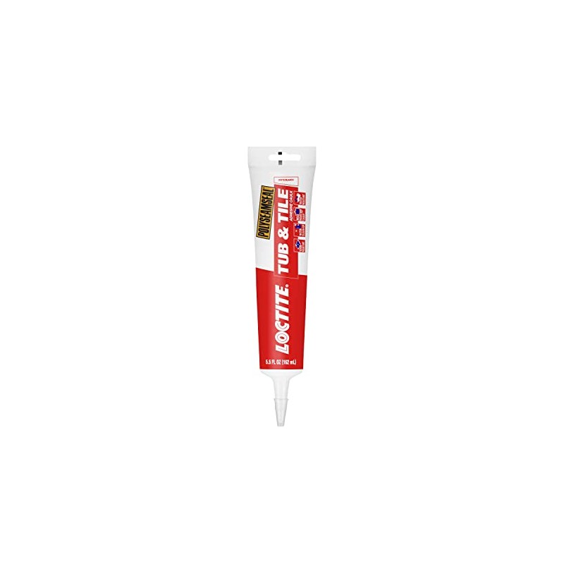 Loctite Polyseamseal White Tub and Tile Sealant, 5.5-Fluid Ounce Squeeze