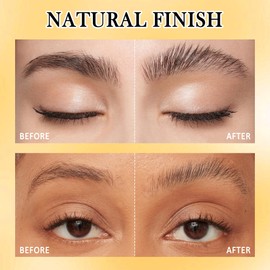 24H Super Hold Clear Eyebrow Gel, Waterproof Long-Lasting Lock & Freeze Brow Styling Glue, Fast-Dry Non-sticky, Vegan Formula for Natural-Looking Brows, Got to Be Glue with Precision Brush(1-Pack)