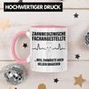 Trendation - Zahnmedizinische Fachangestellte Tasse Geschenk Lustig Zahnarzt Damen Kollegin