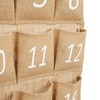 Juvale Cell Phone Storage for Classroom 30-Row Burlap Pocket Chart
