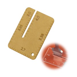 TVETE Leather Craft Ruler, Leather Craft Tool, Ruler with 5 Graduations, Acrylic, Transparent, Mini Dressmaker, For Leather, Handmade, For Drilling, Portable, Quick Positioning, Leather Craft Ruler,