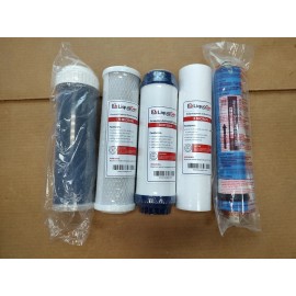 Filter LIQUAGEN Under Sink RO Filter Kit + Deionizer Cartridge, 5 Stage Water Filters